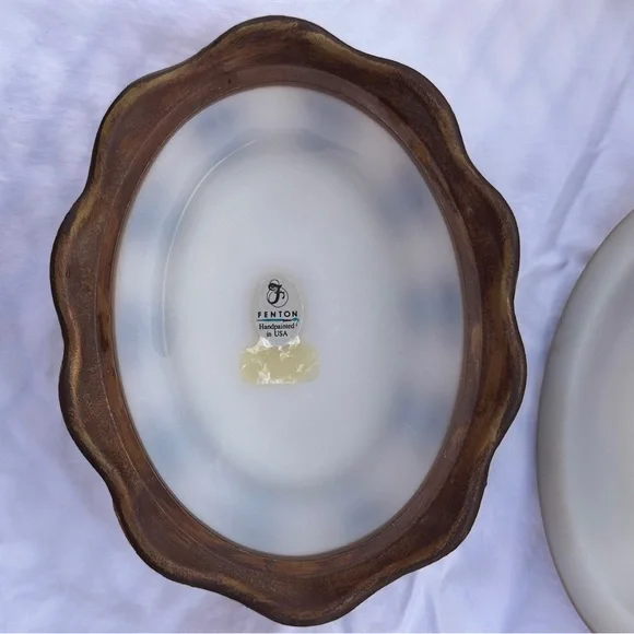 Fenton Hand-painted Hen Covered Dish